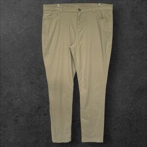 Eddie Bauer Departure 2.0 Travel Pants Women Size 18 Khaki Tan‎ 5-Pocket Stretch